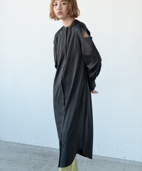 Aunt Marie's（アントマリーズ）の「ショルダーオープンワンピース / AUNT MARIE'S（ワンピース・レディース・ブラック/アイボリー・FREE）」の12枚目の写真