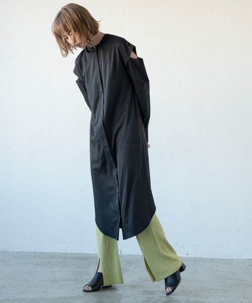 Aunt Marie's（アントマリーズ）の「ショルダーオープンワンピース / AUNT MARIE'S（ワンピース・レディース・ブラック/アイボリー・FREE）」の7枚目の写真