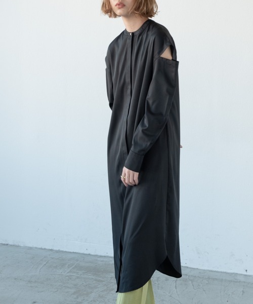 Aunt Marie's（アントマリーズ）の「ショルダーオープンワンピース / AUNT MARIE'S（ワンピース・レディース・ブラック/アイボリー・FREE）」の5枚目の写真