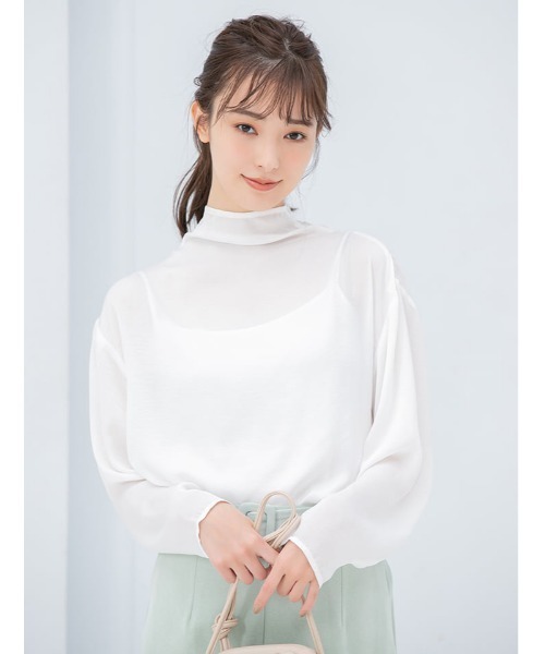 fifth（フィフス）の「バックタイヴィンテージサテンシアーブラウス（シャツ/ブラウス・レディース・ホワイト/ベージュ/ブラック・MEDIUM）」の19枚目の写真