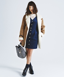 DISCOAT | 【SUZANNE×Discoat】コラボムートンテーラーコート(ムートンコート)