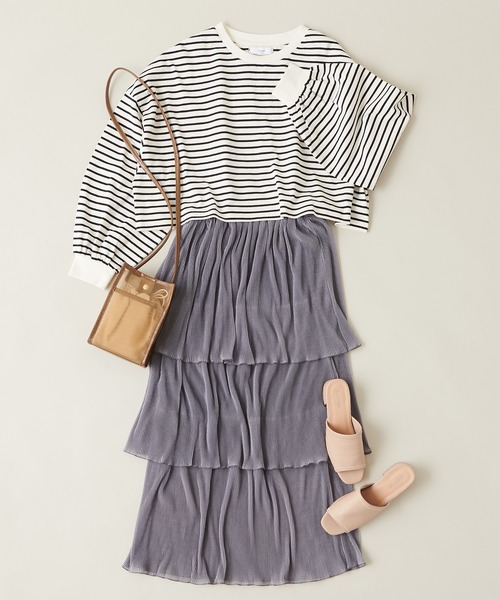 DISCOAT（ディスコート）の「チュールスクエアショルダーバッグ（ショルダーバッグ・レディース・ベージュ/ブラック・FREE）」の19枚目の写真