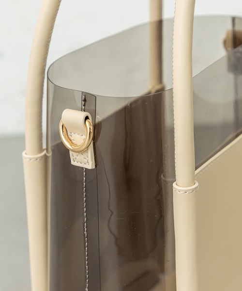 mystic（ミスティック）の「クリア3セットバッグ（ショルダーバッグ・レディース・ベージュ/オリーブ/ピンク・FREE）」の4枚目の写真