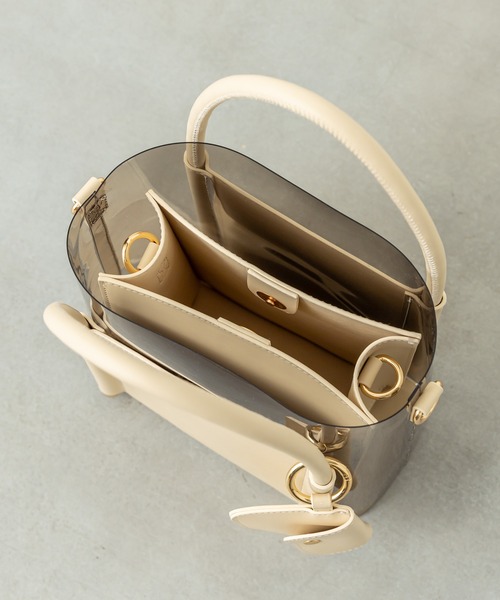 mystic（ミスティック）の「クリア3セットバッグ（ショルダーバッグ・レディース・ベージュ/オリーブ/ピンク・FREE）」の5枚目の写真