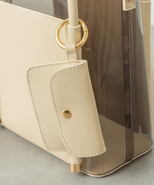 mystic（ミスティック）の「クリア3セットバッグ（ショルダーバッグ・レディース・ベージュ/オリーブ/ピンク・FREE）」の11枚目の写真