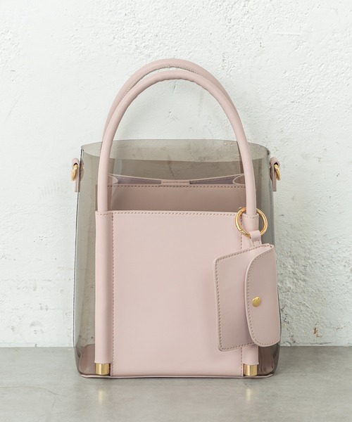 mystic（ミスティック）の「クリア3セットバッグ（ショルダーバッグ・レディース・ベージュ/オリーブ/ピンク・FREE）」の17枚目の写真