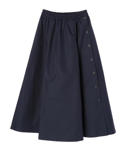 earth music&ecology（アースミュージックアンドエコロジー）の「釦フレアスカート ＊（スカート・レディース・ベージュ/ネイビー/キャメル・FREE）」の11枚目の写真