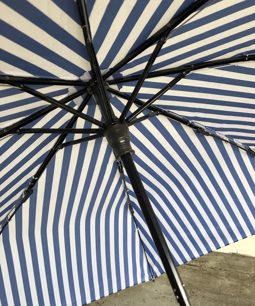 アルセド Alcedo Omnia MADE IN ITALY ALCEDO:折りたたみ傘 stripe ストライプ UVカット（折りたたみ傘