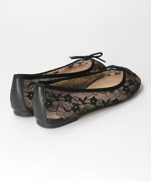 MOHI（モヒ）の「＜MOHI＞●LACE ラウンド バレエシューズ（バレエシューズ・レディース・ブラック/ホワイト・37/38/36）」の4枚目の写真