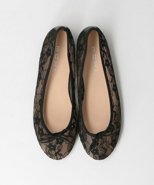 MOHI（モヒ）の「＜MOHI＞●LACE ラウンド バレエシューズ（バレエシューズ・レディース・ブラック/ホワイト・37/38/36）」の9枚目の写真