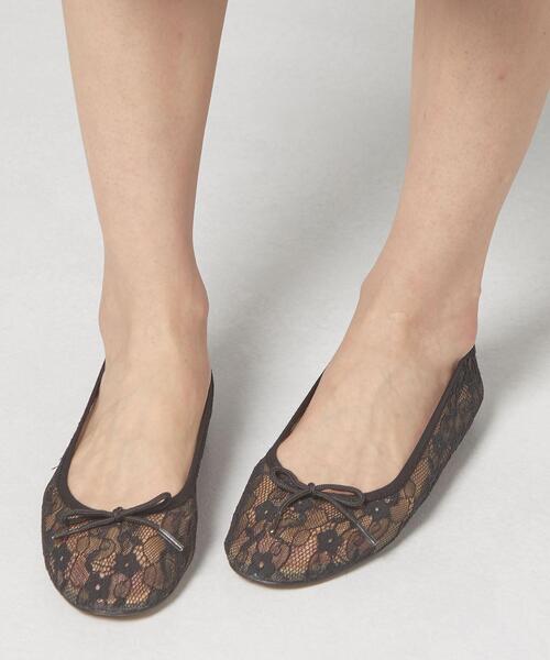 MOHI（モヒ）の「＜MOHI＞●LACE ラウンド バレエシューズ（バレエシューズ・レディース・ブラック/ホワイト・37/38/36）」の10枚目の写真