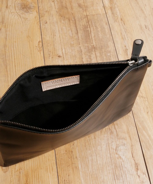 BICASH(ビカーシ)の「BICASH ビカーシ / レザースモールクラッチバッグ / B855(クラッチバッグ・メンズ・ブラック/ダークブラウン/ブラウン・FREE)」の9枚目の写真