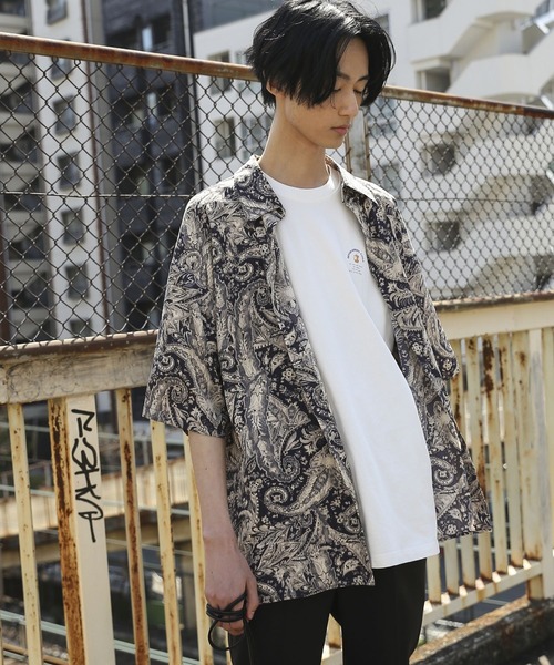 PBLIM（ページボーイリム）の「【PAGEBOYLIM】ペイズリーシャツ（シャツ/ブラウス・レディース・ダークブラウン/ネイビー・MEDIUM/LARGE）」の3枚目の写真