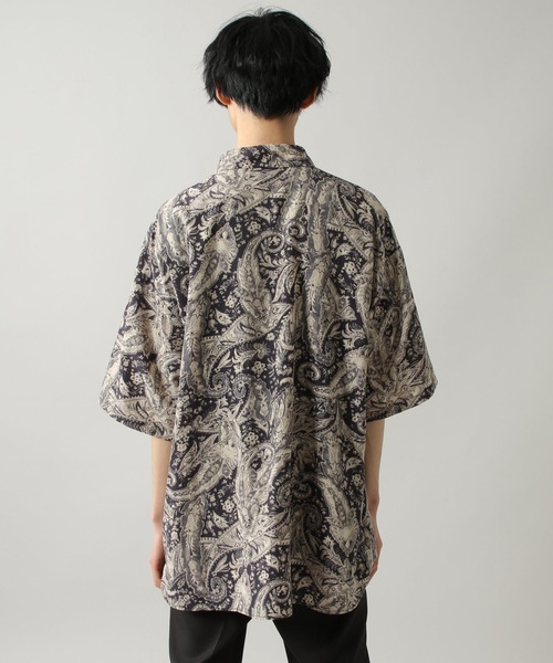 PBLIM（ページボーイリム）の「【PAGEBOYLIM】ペイズリーシャツ（シャツ/ブラウス・レディース・ダークブラウン/ネイビー・MEDIUM/LARGE）」の4枚目の写真