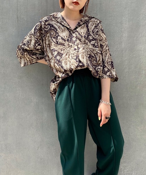 PBLIM（ページボーイリム）の「【PAGEBOYLIM】ペイズリーシャツ（シャツ/ブラウス・レディース・ダークブラウン/ネイビー・MEDIUM/LARGE）」の19枚目の写真