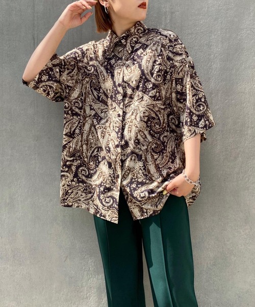 PBLIM（ページボーイリム）の「【PAGEBOYLIM】ペイズリーシャツ（シャツ/ブラウス・レディース・ダークブラウン/ネイビー・MEDIUM/LARGE）」の21枚目の写真