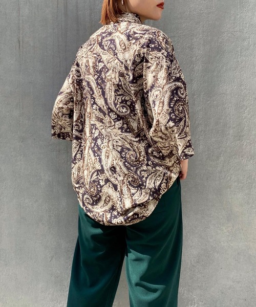 PBLIM（ページボーイリム）の「【PAGEBOYLIM】ペイズリーシャツ（シャツ/ブラウス・レディース・ダークブラウン/ネイビー・MEDIUM/LARGE）」の22枚目の写真
