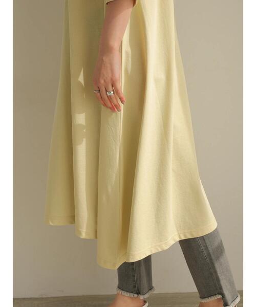 AMERICAN HOLIC（アメリカンホリック）の「ポケット付きカットフレアワンピース（ワンピース・レディース・ブラック/ライトイエロー/オフホワイト/カーキ・MEDIUM/LARGE）」の14枚目の写真