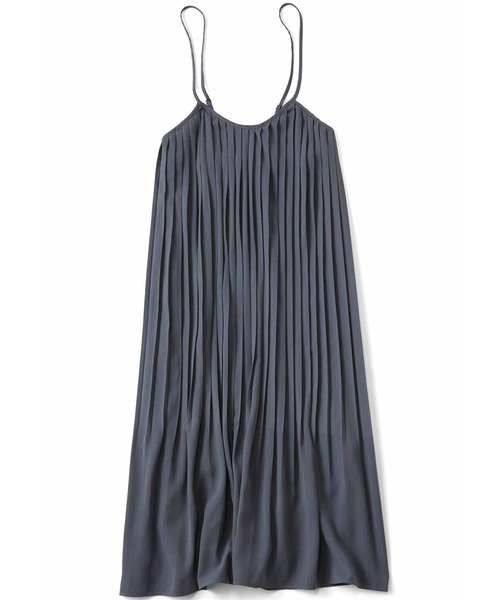 シロップ.(シロップ.)の「チュニックにもなる プリーツキャミワンピ(ワンピース・レディース・チョコ/グレー・X-LARGE/MEDIUM/SMALL/LARGE/XX-LARGE)」の9枚目の写真