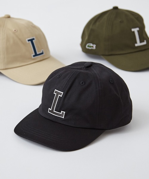 LACOSTE（ラコステ）の「【LACOSTE/ラコステ】 L刺繍6パネルキャップ（キャップ・メンズ・ベージュ/カーキ/ブラック・FREE）」の2枚目の写真