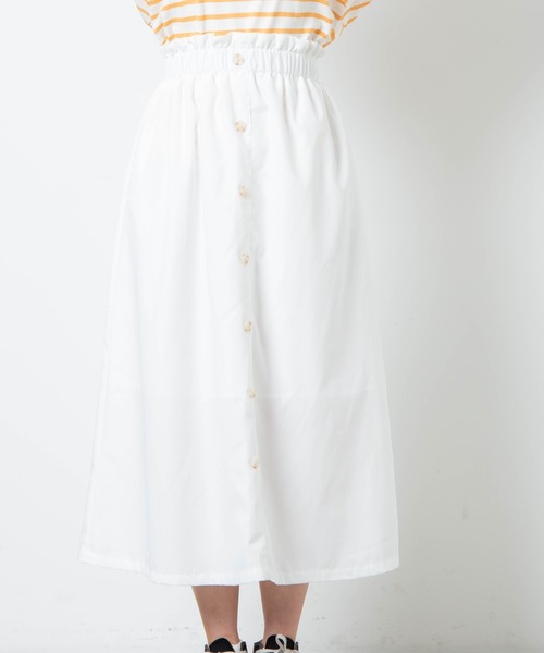 WEGO（ウィゴー）の「WEGO/前ボタンロングスカート（スカート・レディース・オフホワイト/ベージュ系その他・FREE）」の3枚目の写真