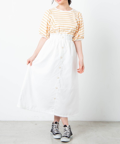 WEGO（ウィゴー）の「WEGO/前ボタンロングスカート（スカート・レディース・オフホワイト/ベージュ系その他・FREE）」の8枚目の写真