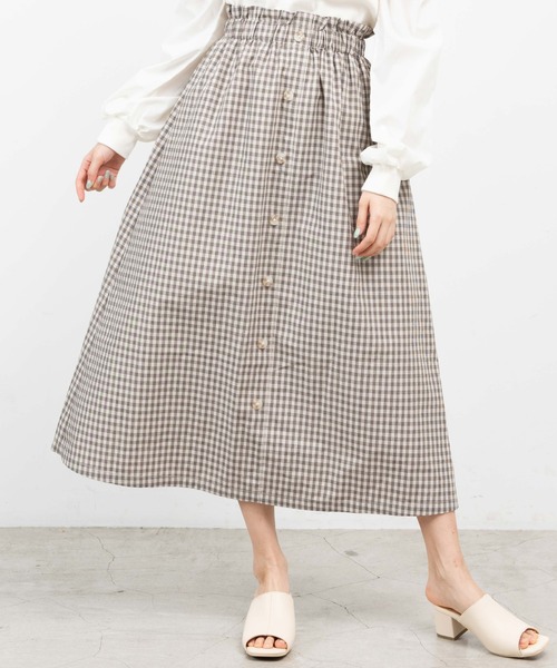 WEGO（ウィゴー）の「WEGO/前ボタンロングスカート（スカート・レディース・オフホワイト/ベージュ系その他・FREE）」の15枚目の写真