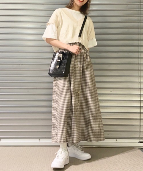 WEGO（ウィゴー）の「WEGO/前ボタンロングスカート（スカート・レディース・オフホワイト/ベージュ系その他・FREE）」の13枚目の写真