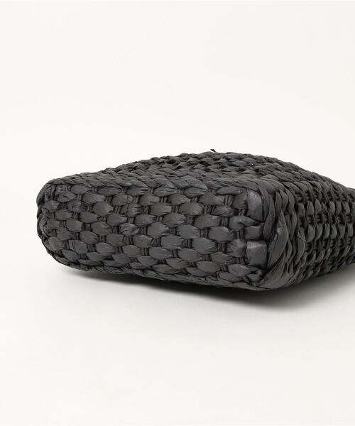 clear（クリア）の「タッセル付きカコバッグ（かごバッグ・レディース・ブラック/ベージュ・F）」の4枚目の写真