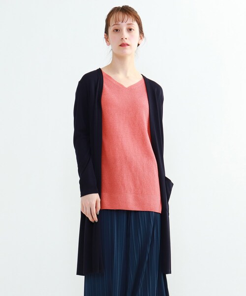 セール Indivi インディヴィ のカーディガン ボレロ Indivi インディヴィ のファッション トップス Uvケア 接触冷感 Uvケア 接触冷感 ロングカーディガン カーディガン ボレロ