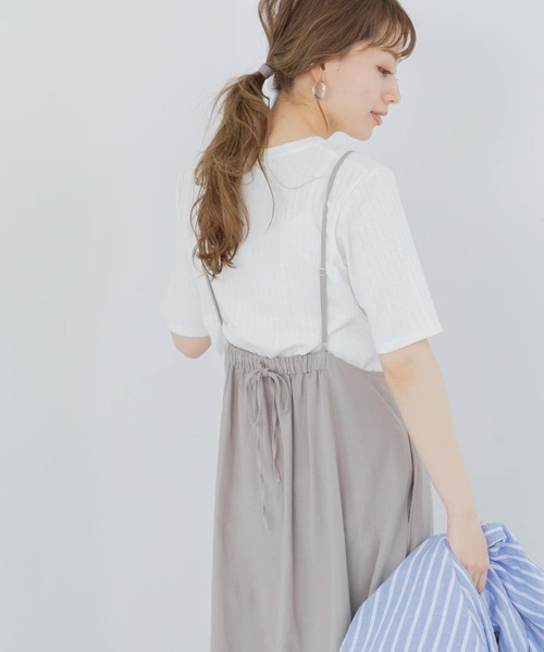 URBAN RESEARCH Sonny Label（アーバンリサーチサニーレーベル）の「リネン混サス付きフレアワンピース（ワンピース・レディース・ベージュ系その他/ブラック/キャメル・FREE）」の11枚目の写真