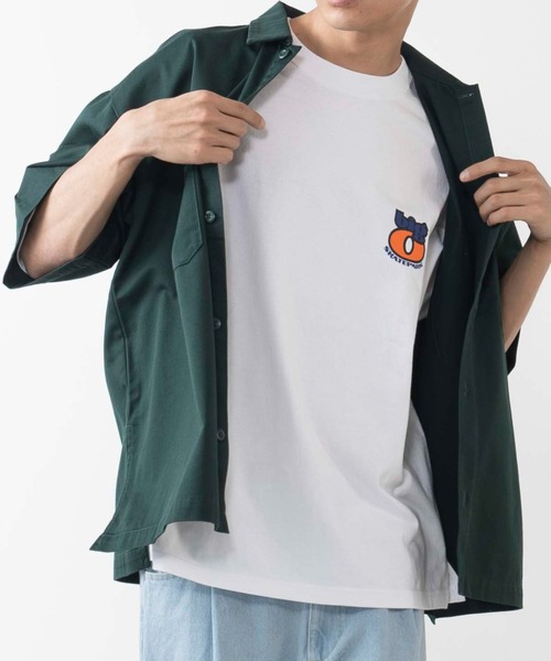 WEGO(ウィゴー)の「WEGO/半袖ワークシャツ(シャツ/ブラウス・メンズ・ホワイト/ブラック/ダークグリーン/ベージュ/その他1/その他2・MEDIUM/LARGE)」の4枚目の写真