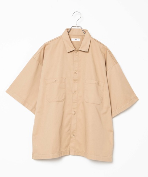 WEGO(ウィゴー)の「WEGO/半袖ワークシャツ(シャツ/ブラウス・メンズ・ホワイト/ブラック/ダークグリーン/ベージュ/その他1/その他2・MEDIUM/LARGE)」の22枚目の写真