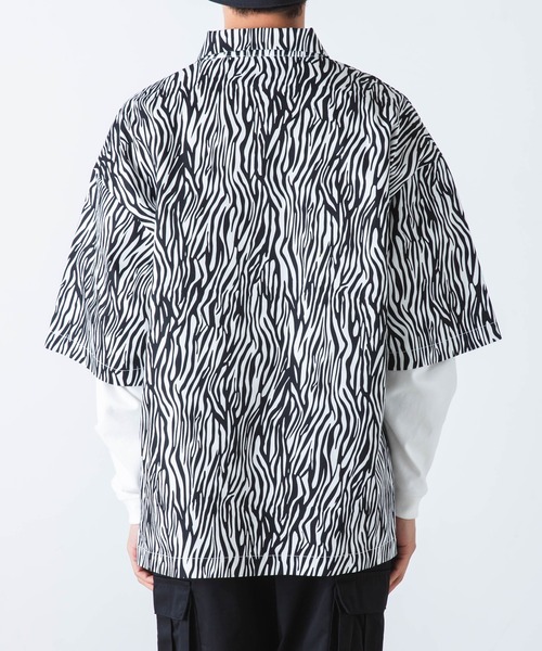 WEGO(ウィゴー)の「WEGO/半袖ワークシャツ(シャツ/ブラウス・メンズ・ホワイト/ブラック/ダークグリーン/ベージュ/その他1/その他2・MEDIUM/LARGE)」の17枚目の写真