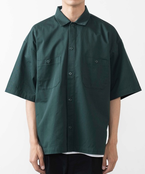 WEGO(ウィゴー)の「WEGO/半袖ワークシャツ(シャツ/ブラウス・メンズ・ホワイト/ブラック/ダークグリーン/ベージュ/その他1/その他2・MEDIUM/LARGE)」の10枚目の写真