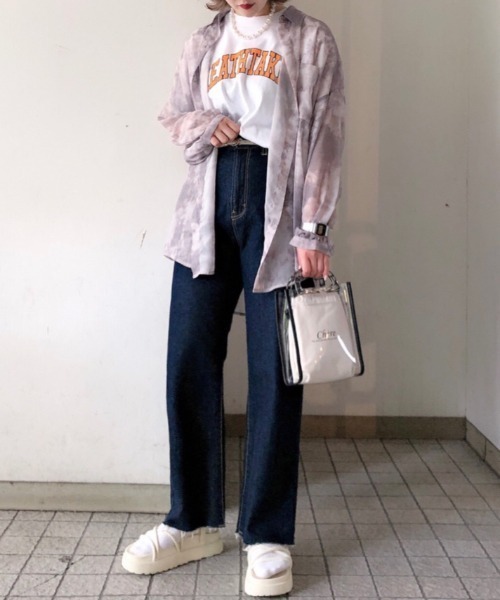 WEGO（ウィゴー）の「WEGO/カレッジロゴプリントTシャツ（Tシャツ/カットソー・レディース・オートミール/ホワイト・MEDIUM/SMALL/X-LARGE/LARGE）」の20枚目の写真