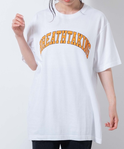 WEGO（ウィゴー）の「WEGO/カレッジロゴプリントTシャツ（Tシャツ/カットソー・レディース・オートミール/ホワイト・MEDIUM/SMALL/X-LARGE/LARGE）」の16枚目の写真