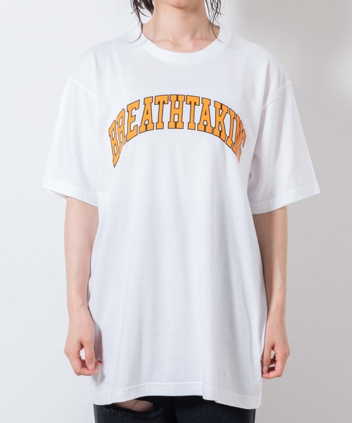 WEGO（ウィゴー）の「WEGO/カレッジロゴプリントTシャツ（Tシャツ/カットソー・レディース・オートミール/ホワイト・MEDIUM/SMALL/X-LARGE/LARGE）」の14枚目の写真