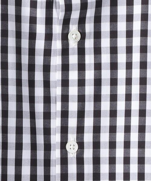 EN ROUTE(アンルート)の「<EN ROUTE(アンルート)> ギンガムチェック×ストライプ バンドカラー ショートスリーブ シャツ(シャツ/ブラウス・メンズ・ブラック/ネイビー・1/2/3)」の12枚目の写真
