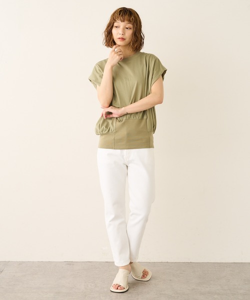 Lui's（ルイス）の「チャンキー丸ヒールサンダル（サンダル・レディース・ブラック/アイボリー・24.5/23.5/24.5cm/23.5cm）」の12枚目の写真