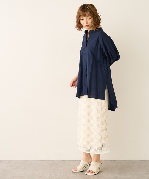 Lui's（ルイス）の「チャンキー丸ヒールサンダル（サンダル・レディース・ブラック/アイボリー・24.5/23.5/24.5cm/23.5cm）」の10枚目の写真