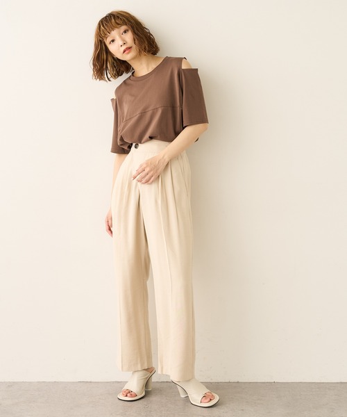 Lui's（ルイス）の「チャンキー丸ヒールサンダル（サンダル・レディース・ブラック/アイボリー・24.5/23.5/24.5cm/23.5cm）」の11枚目の写真