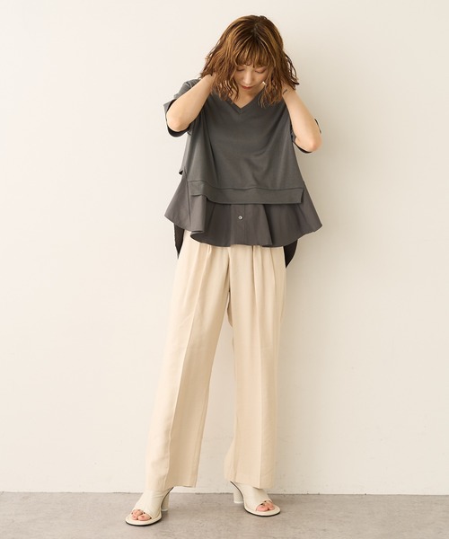 Lui's（ルイス）の「チャンキー丸ヒールサンダル（サンダル・レディース・ブラック/アイボリー・24.5/23.5/24.5cm/23.5cm）」の13枚目の写真