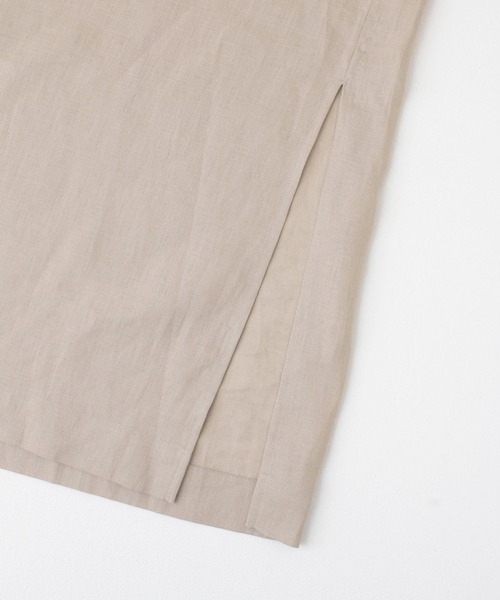 URBAN RESEARCH DOORS(アーバンリサーチドアーズ)の「ORCIVAL LINEN DRESS(ワンピース・レディース・ベージュ/ピンク・1)」の6枚目の写真