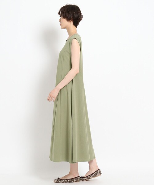 JET(ジェット)の「◆【ウォッシャブル】ドライタッチ天竺フレアワンピース(ワンピース・レディース・ブラック/カーキ/ピンク系・04)」の10枚目の写真