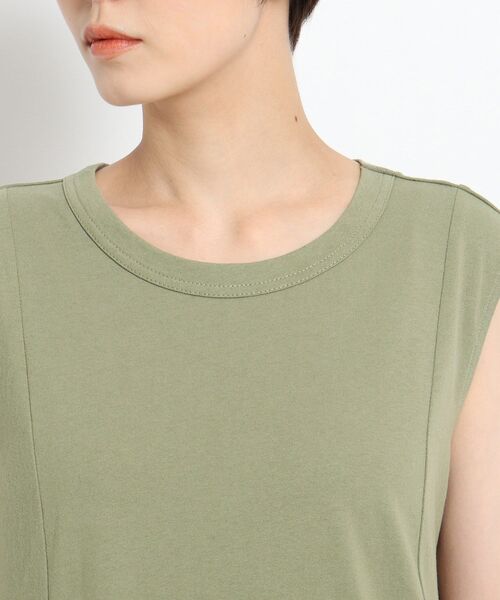 JET(ジェット)の「◆【ウォッシャブル】ドライタッチ天竺フレアワンピース(ワンピース・レディース・ブラック/カーキ/ピンク系・04)」の12枚目の写真