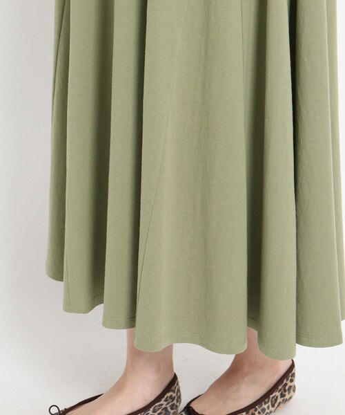 JET(ジェット)の「◆【ウォッシャブル】ドライタッチ天竺フレアワンピース(ワンピース・レディース・ブラック/カーキ/ピンク系・04)」の14枚目の写真