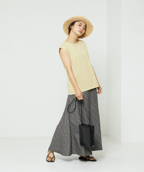 FREAK'S STORE（フリークスストア）の「バックオープンギャザーＴシャツ（Tシャツ/カットソー・レディース・ブルーグリーン/オフホワイト/ブラック/ピンク・ﾌﾘ-）」の5枚目の写真