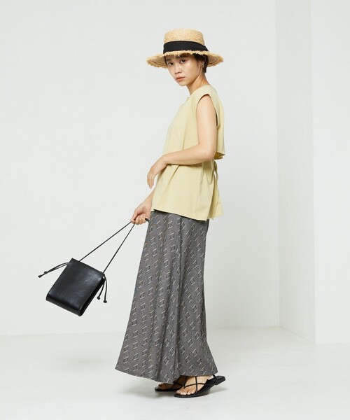 FREAK'S STORE（フリークスストア）の「バックオープンギャザーＴシャツ（Tシャツ/カットソー・レディース・ブルーグリーン/オフホワイト/ブラック/ピンク・ﾌﾘ-）」の7枚目の写真