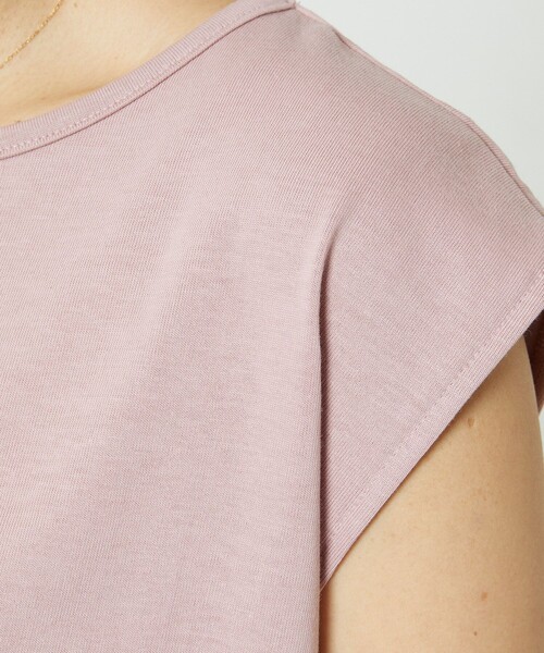 FREAK'S STORE（フリークスストア）の「バックオープンギャザーＴシャツ（Tシャツ/カットソー・レディース・ブルーグリーン/オフホワイト/ブラック/ピンク・ﾌﾘ-）」の15枚目の写真